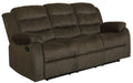 Rodman 3-piece Upholstered Reclining Sofa Set Olive Brown - Walo Furniture 