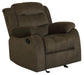 Rodman 3-piece Upholstered Reclining Sofa Set Olive Brown - Walo Furniture 