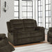 Rodman Upholstered Padded Arm Reclining Loveseat Olive Brown - Walo Furniture 