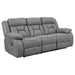 Higgins 2-piece Upholstered Motion Reclining Sofa Set Grey - Walo Furniture 