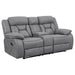 Higgins 2-piece Upholstered Motion Reclining Sofa Set Grey - Walo Furniture 