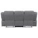 Higgins 3-piece Upholstered Motion Reclining Sofa Set Grey - Walo Furniture 