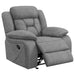 Higgins 3-piece Upholstered Motion Reclining Sofa Set Grey - Walo Furniture 