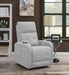 Howie Upholstered Power Lift Massage Chair Grey - Walo Furniture 