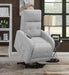 Howie Upholstered Power Lift Massage Chair Grey - Walo Furniture 