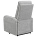 Howie Upholstered Power Lift Massage Chair Grey - Walo Furniture 