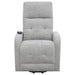 Howie Upholstered Power Lift Massage Chair Grey - Walo Furniture 