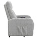 Howie Upholstered Power Lift Massage Chair Grey - Walo Furniture 