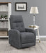 Howie Upholstered Power Lift Massage Chair Charcoal - Walo Furniture 