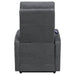 Howie Upholstered Power Lift Massage Chair Charcoal - Walo Furniture 