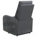 Howie Upholstered Power Lift Massage Chair Charcoal - Walo Furniture 