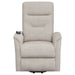 Henrietta Upholstered Power Lift Massage Chair Beige - Walo Furniture 