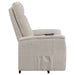 Henrietta Upholstered Power Lift Massage Chair Beige - Walo Furniture 