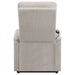 Henrietta Upholstered Power Lift Massage Chair Beige - Walo Furniture 