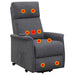 Herrera Upholstered Power Lift Massage Chair Charcoal - Walo Furniture 