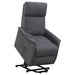 Herrera Upholstered Power Lift Massage Chair Charcoal - Walo Furniture 