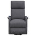 Herrera Upholstered Power Lift Massage Chair Charcoal - Walo Furniture 