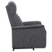 Herrera Upholstered Power Lift Massage Chair Charcoal - Walo Furniture 