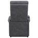 Herrera Upholstered Power Lift Massage Chair Charcoal - Walo Furniture 