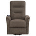 Henrietta Upholstered Power Lift Massage Chair Brown - Walo Furniture 