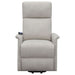 Herrera Upholstered Power Lift Massage Chair Beige - Walo Furniture 