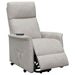 Herrera Upholstered Power Lift Massage Chair Beige - Walo Furniture 