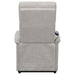 Herrera Upholstered Power Lift Massage Chair Beige - Walo Furniture 