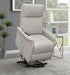 Herrera Upholstered Power Lift Massage Chair Beige - Walo Furniture 