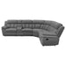 Bahrain 6-piece Modular Reclining Sectional Sofa Charcoal - Walo Furniture 