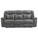 Conrad Upholstered Padded Arm Motion Sofa Grey - Walo Furniture 