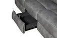 Conrad Upholstered Padded Arm Motion Sofa Grey - Walo Furniture 