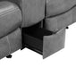 Conrad 3-piece Upholstered Padded Arm Motion Sofa Set Grey - Walo Furniture 