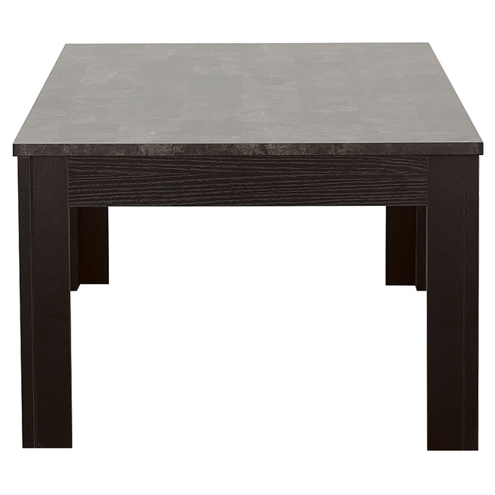 Rhodes 3-piece Faux Marble Top Coffee Table Set Grey - Walo Furniture 