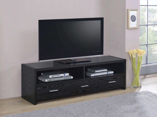 Alton 3-drawer Engineered Wood 62" TV Stand Black Oak - Walo Furniture 