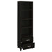 Lewes 4-shelf Engineered Wood Media Tower Cappuccino - Walo Furniture 