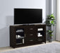 Lewes 2-door Engineered Wood 60" TV Stand Cappuccino - Walo Furniture 