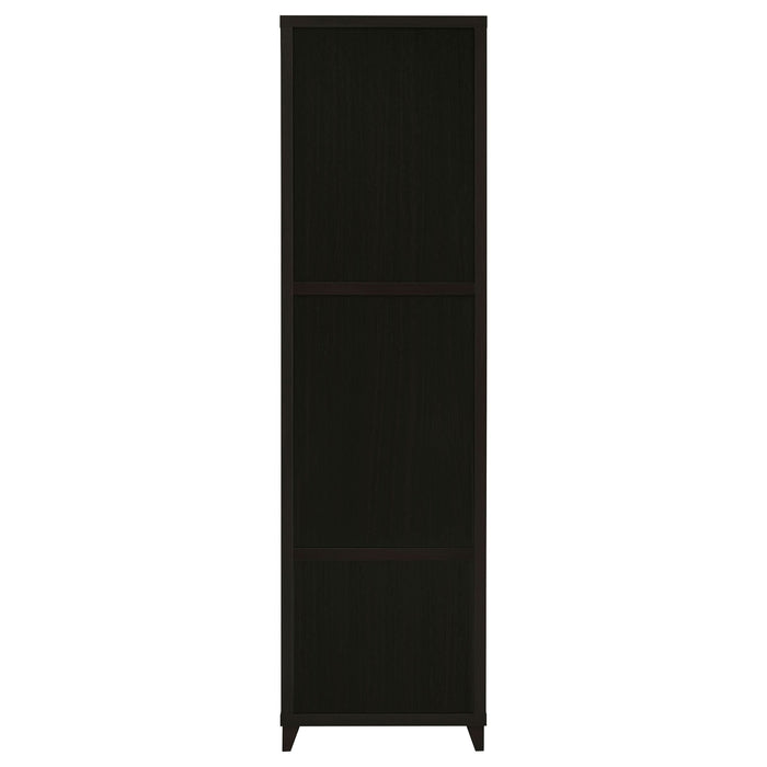 Lewes 4-shelf Engineered Wood Media Tower Cappuccino - Walo Furniture 