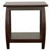 Dixon 1-shelf Square Wood End Table Espresso - Walo Furniture 