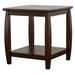 Dixon 1-shelf Square Wood End Table Espresso - Walo Furniture 