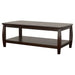 Dixon 1-shelf Rectangular Wood Coffee Table Espresso - Walo Furniture 