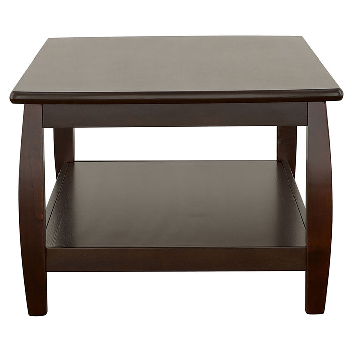 Dixon 1-shelf Rectangular Wood Coffee Table Espresso - Walo Furniture 