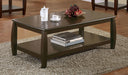 Dixon 1-shelf Rectangular Wood Coffee Table Espresso - Walo Furniture 