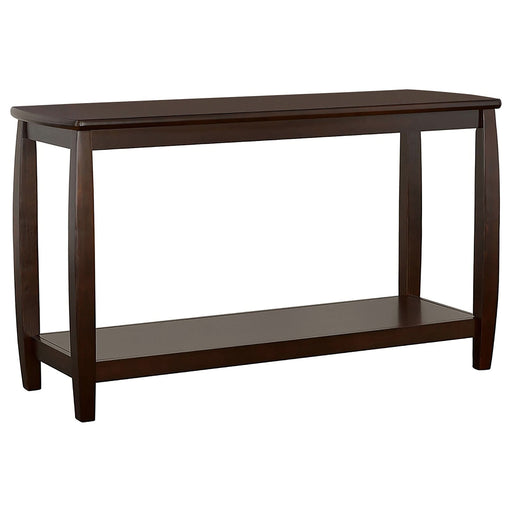 Dixon Wood Entryway Console Table with Shelf Cappuccino - Walo Furniture 