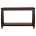 Dixon Wood Entryway Console Table with Shelf Cappuccino - Walo Furniture 