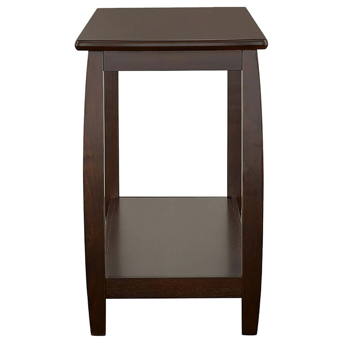 Dixon Wood Entryway Console Table with Shelf Cappuccino - Walo Furniture 