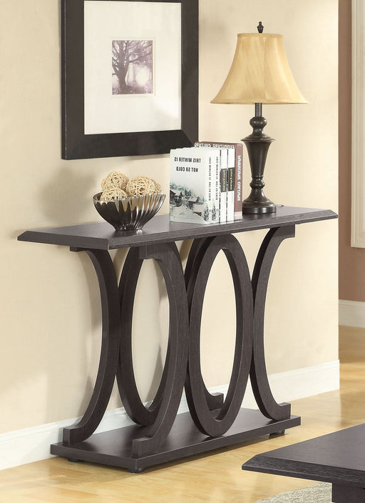 Shelly Engineered Wood Entryway Console Table Cappuccino - Walo Furniture 