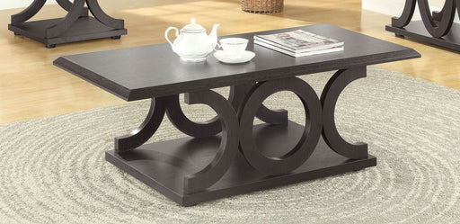 Shelly Rectangular Engineered Wood Coffee Table Cappuccino - Walo Furniture 