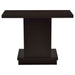 Reston Engineered Wood Pedestal Console Table Cappuccino - Walo Furniture 