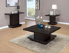 Reston Engineered Wood Pedestal Console Table Cappuccino - Walo Furniture 