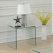 Ripley Squared Tempered Bent Glass Side End Table Clear - Walo Furniture 